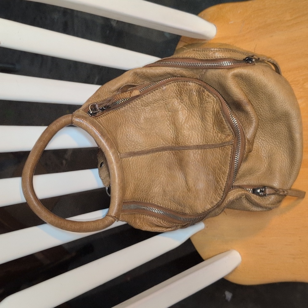 Cut n Paste Beau Leather Backpack Bag Brown
